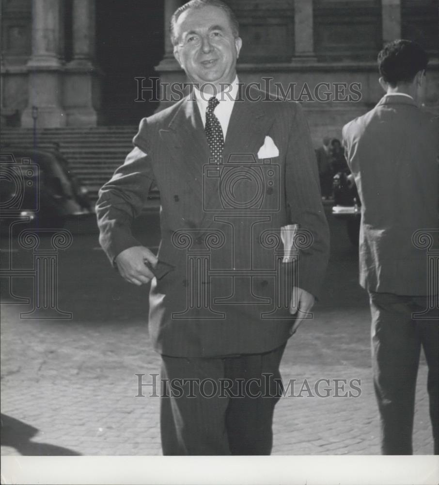 Press Photo Pella Italian Minister of Foreign Affairs - Historic Images