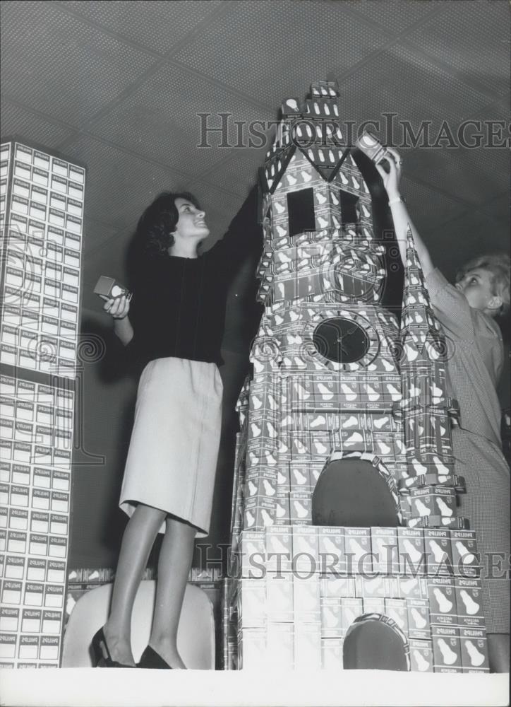 1962 Press Photo A model of the Kaiser-Wilhelm memorial church - Historic Images