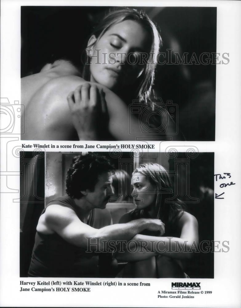 1999 Press Photo Harvey Keitel & Kate Winslet in Holy Smoke - cvp20973 - Historic Images