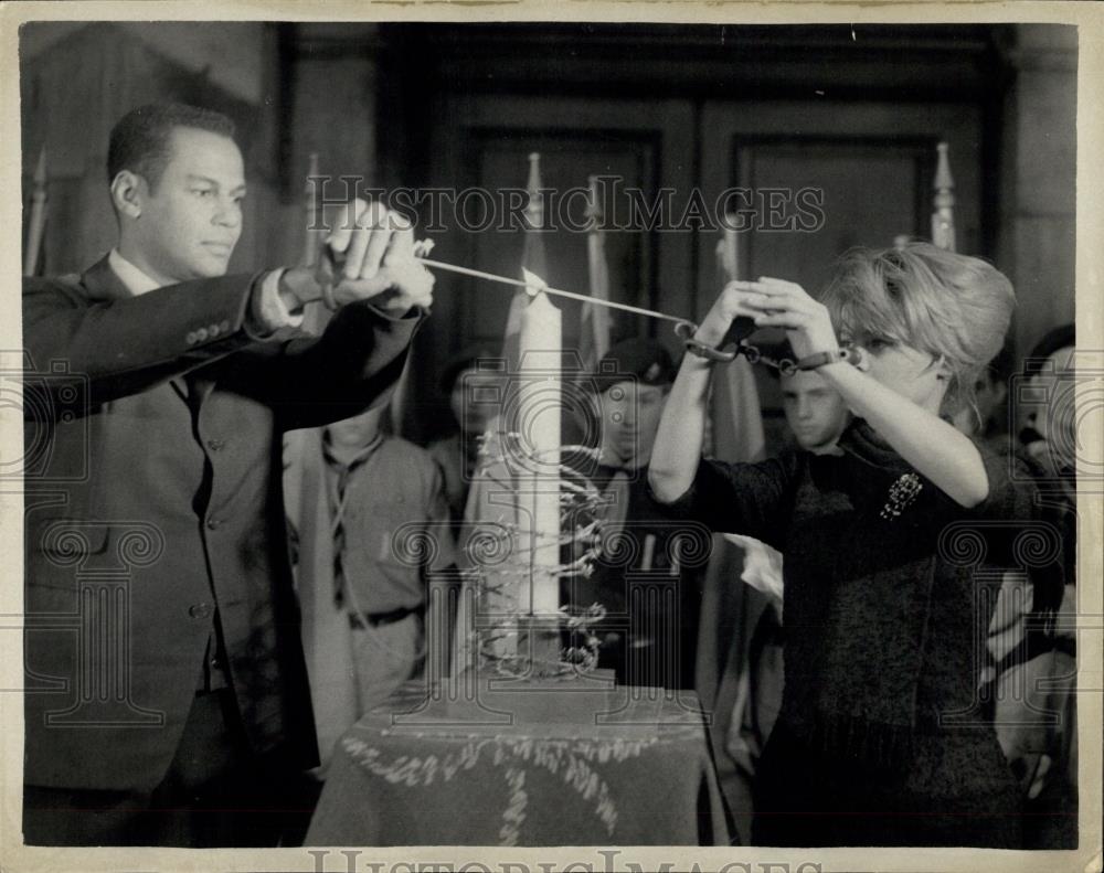 1961 Press Photo UN Human Rights Day Held at St. Martins - Historic Images