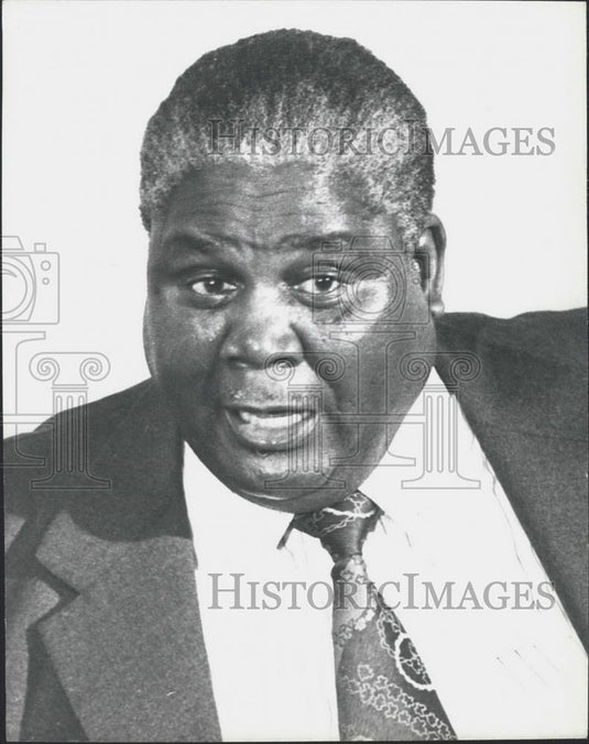 1977 Press Photo Joshua Nkomo, President, Zimbabwe African People's Union - Historic Images