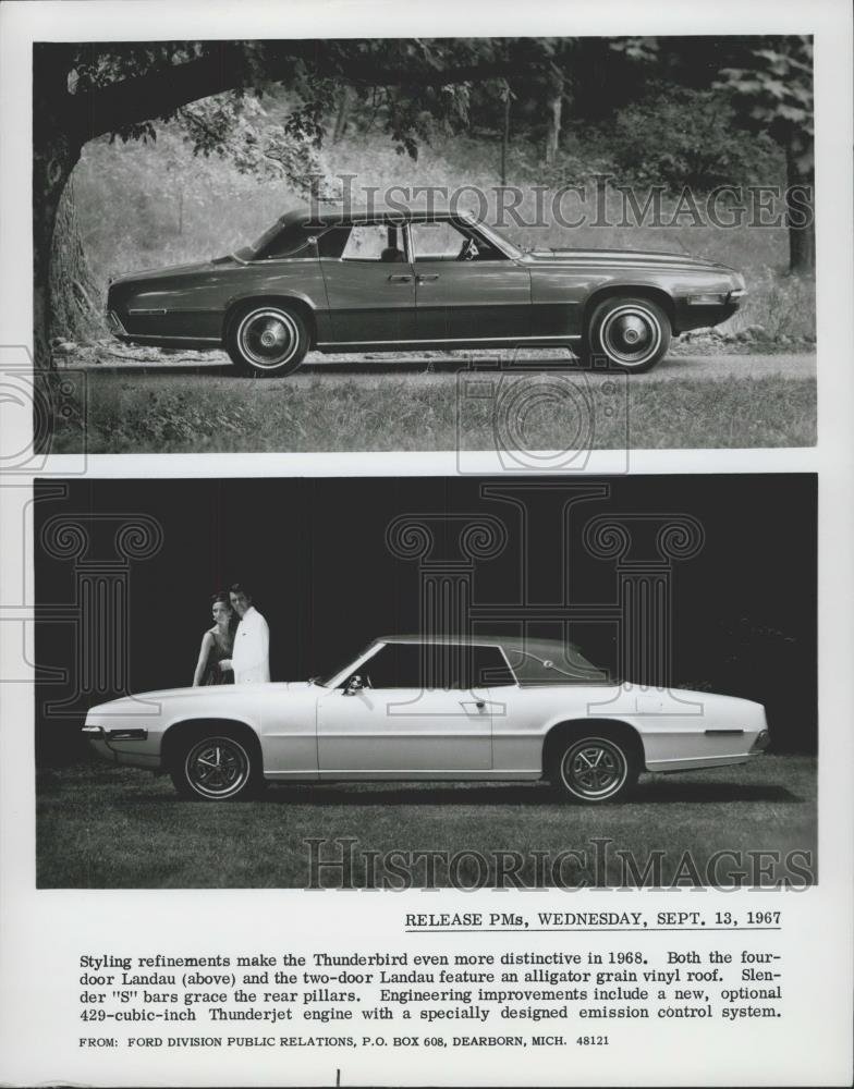 Press Photo 1972 Thunderbird Landau autos - Historic Images
