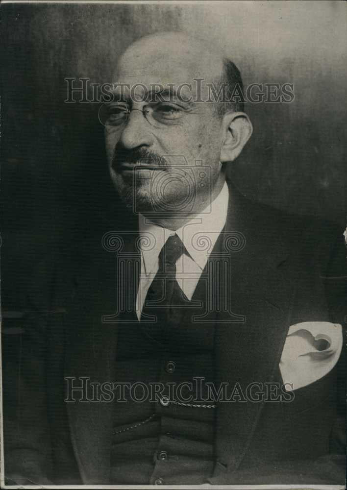 Press Photo Portrait of Chaim Weizmann of Israel - Historic Images