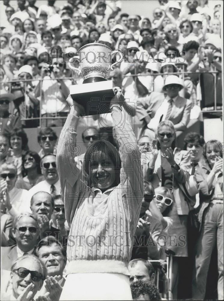 1984 Press Photo Martina Navratilova Wins French Open - Historic Images