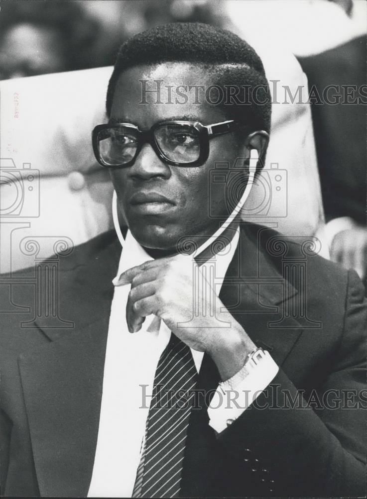 Press Photo Pinto Da Costa: Manuel Pinto da Costa, Pres of SaoTome and Principe - Historic Images