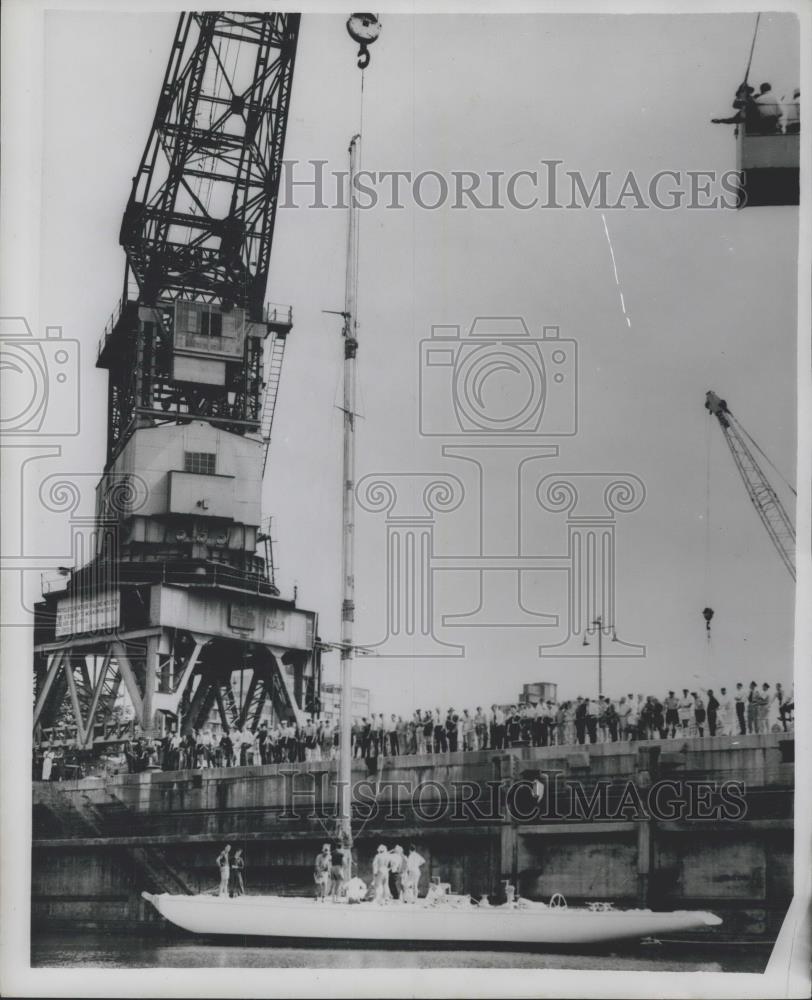 1962 Press Photo Australian Challenger For America&#39;s Cup Yachting Classic - Historic Images