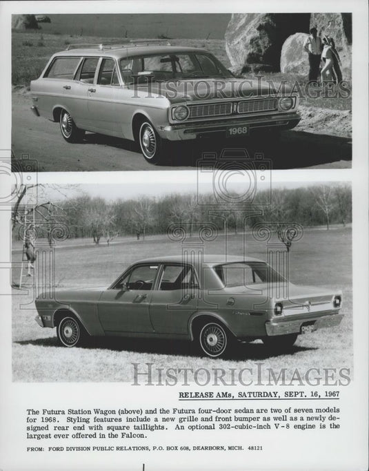 1967 Press Photo The Futura Station Wagon &Futura four-door sedan - Historic Images