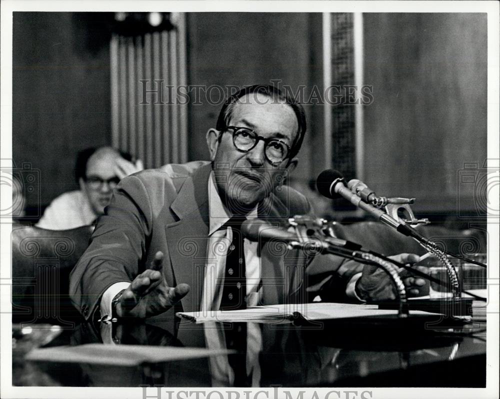 1978 Press Photo Attorney General Griffin Bell at the senate Judiciary Committee - Historic Images