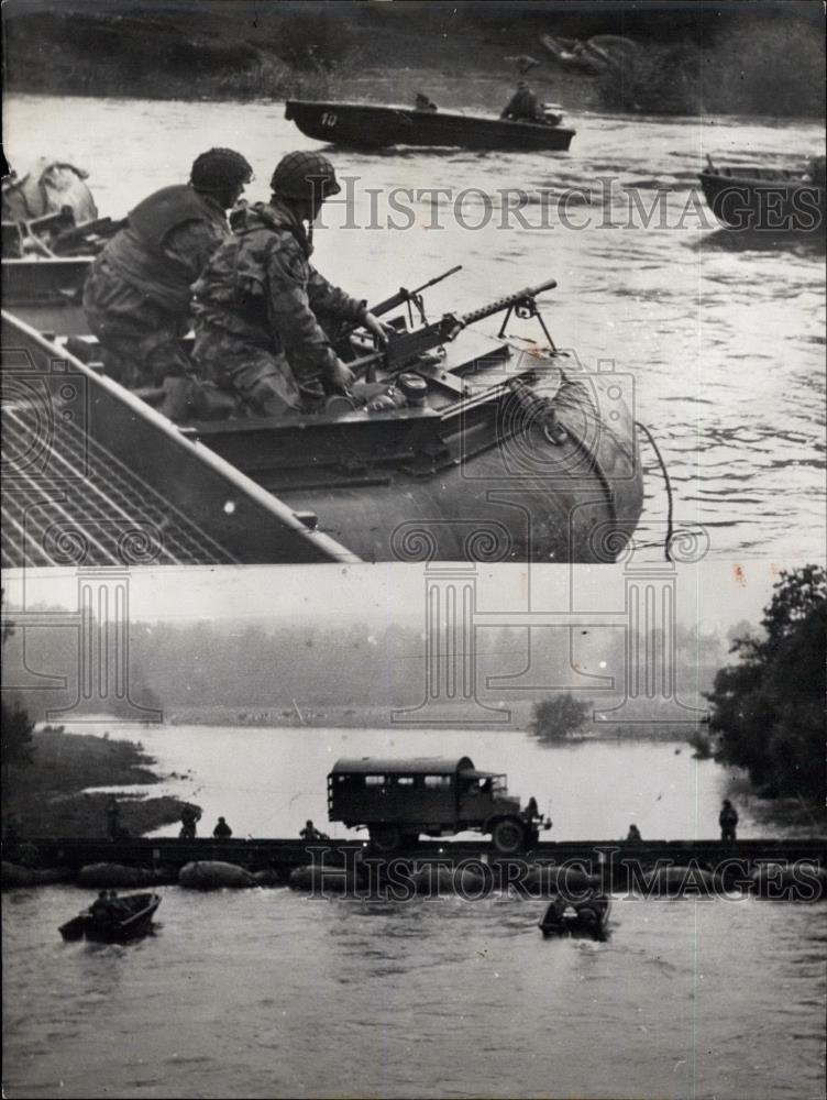 1957 Press Photo Units of the 2nd Grenadier Division of the German Bundeswehr - Historic Images