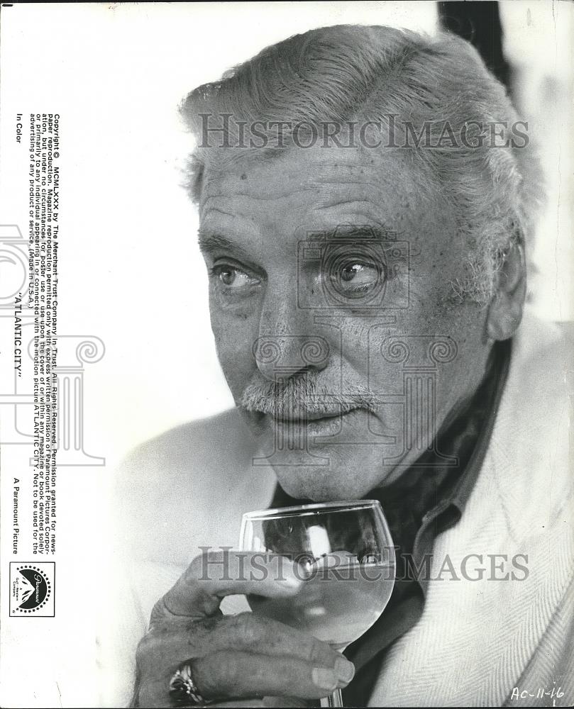 1981 Press Photo Burt Lancaster In Atlantic City - cvp26286 - Historic Images