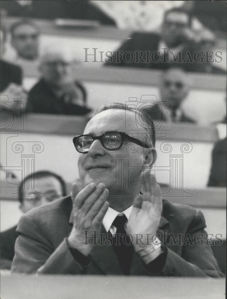 1967 Press Photo Party Secretary Mariano Rumor at the 10th Congress of Christian - Historic Images