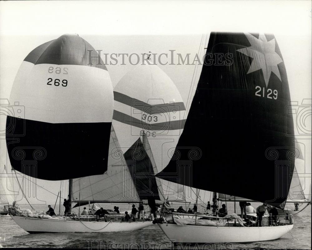 1968 Press Photo Nab Tower sailboat race, - Historic Images