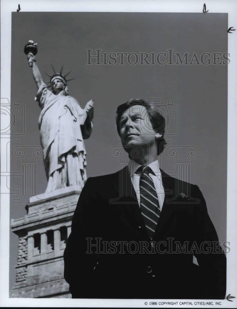 1988 Press Photo Peter Jennings Liberty Weekend - cvp24859 - Historic Images