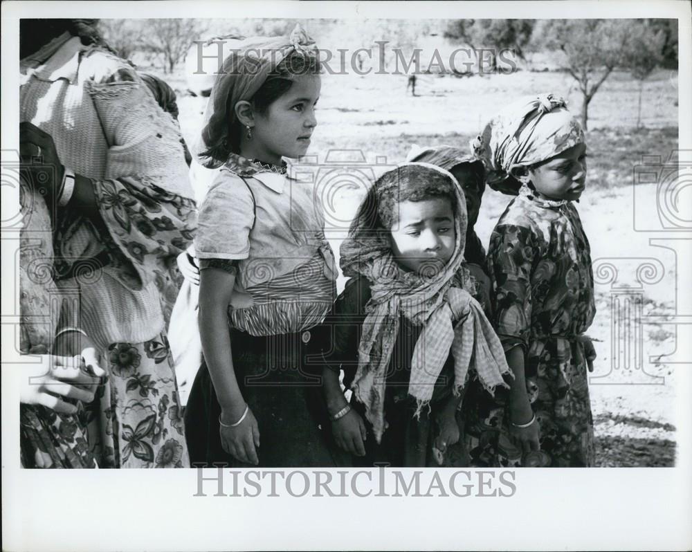 Press Photo Berber children at Talioune near Taroudannt, Atlas Mountains - Historic Images