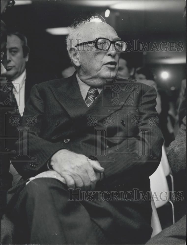 Press Photo socialist leader Peitro Nenni Pres of (Italian Socialist Party) - Historic Images