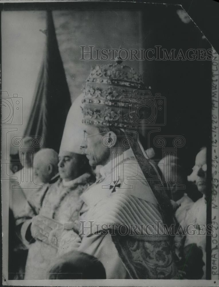 1939 Press Photo Pope Pius XII - Historic Images