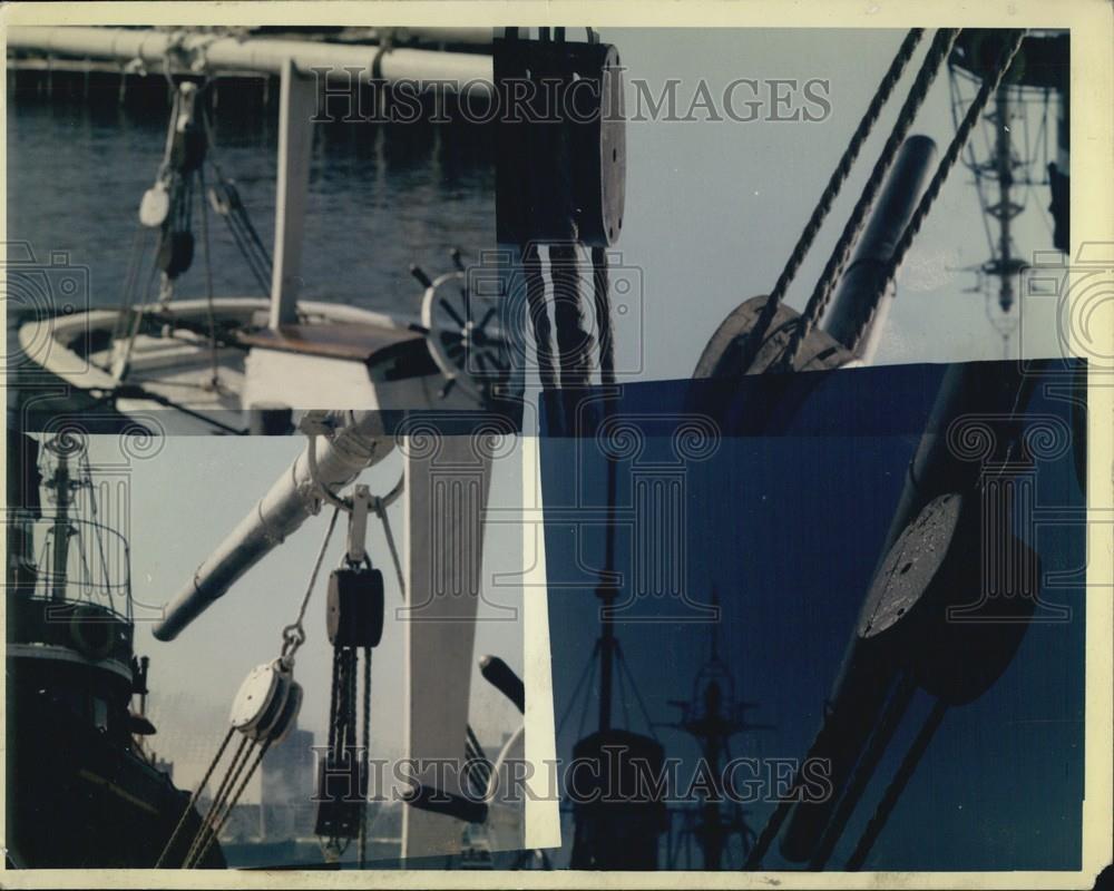 Press Photo Several shots of a Boat Sail - Historic Images