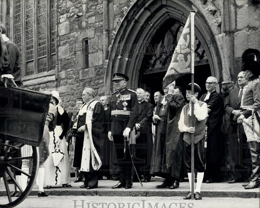 Press Photo The Lieutenant Governor of Guernsey, Lt. Gen. Sir Charles Coleman - Historic Images