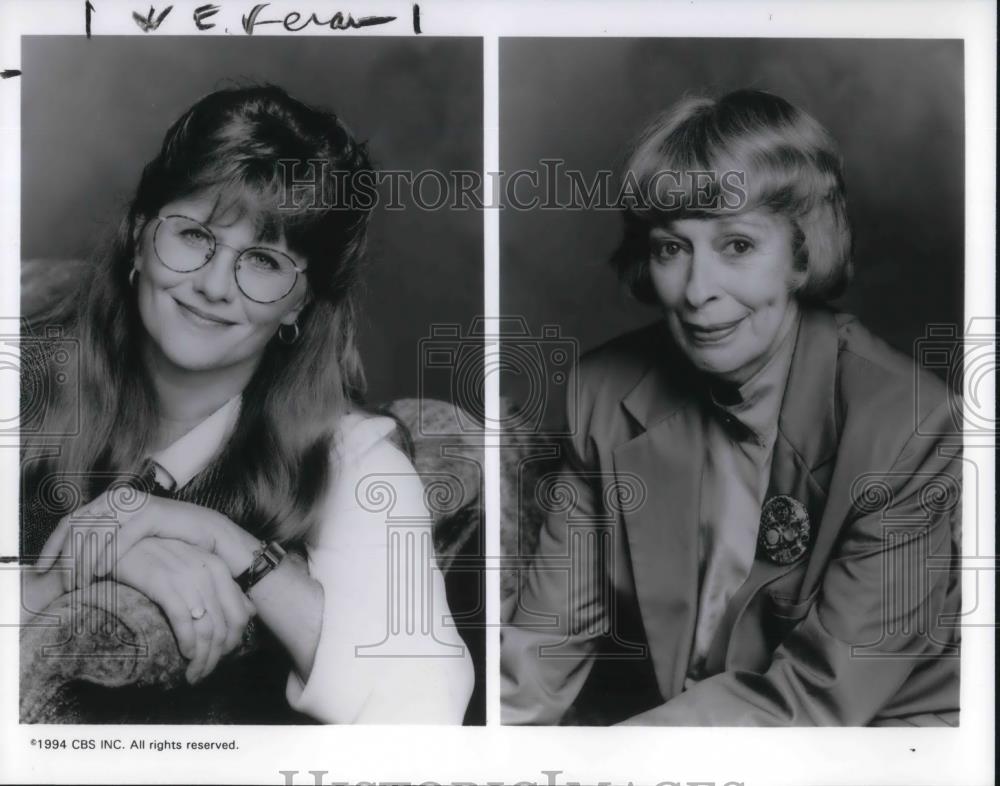 1994 Press Photo Judith Ivey and Eileen Heckart in The Five Mrs. Buchanans - Historic Images