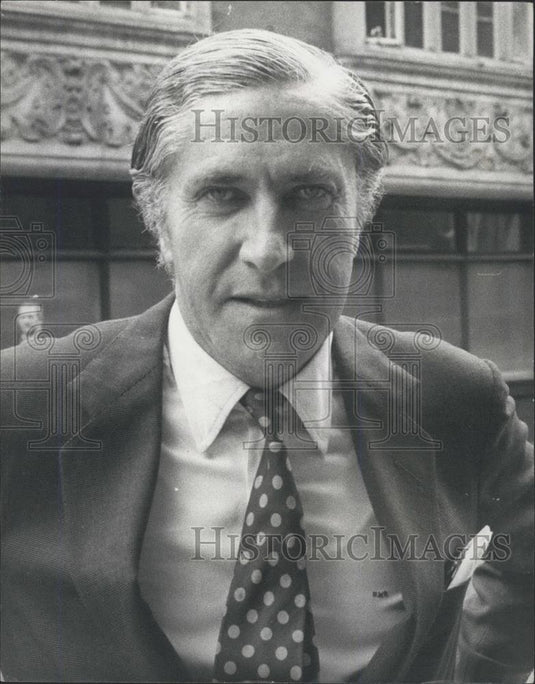 1973 Press Photo Roland "Tiny" Rowland CEO of Lonrho - Historic Images