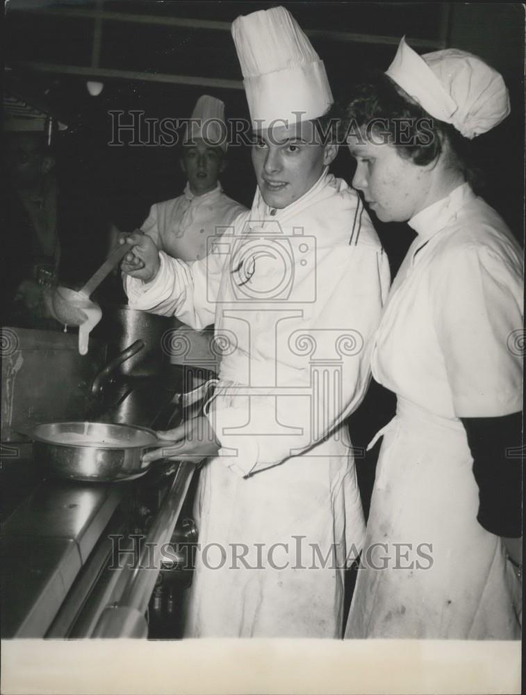 Press Photo The Secret to Being Best Kitchen Boy in France - Historic Images