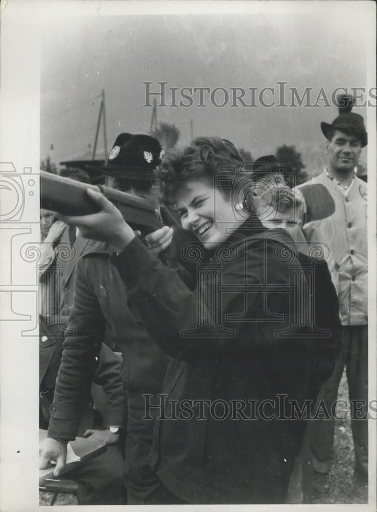 Press Photo German-American Festival of Rifle-Men in Garmisch - Historic Images