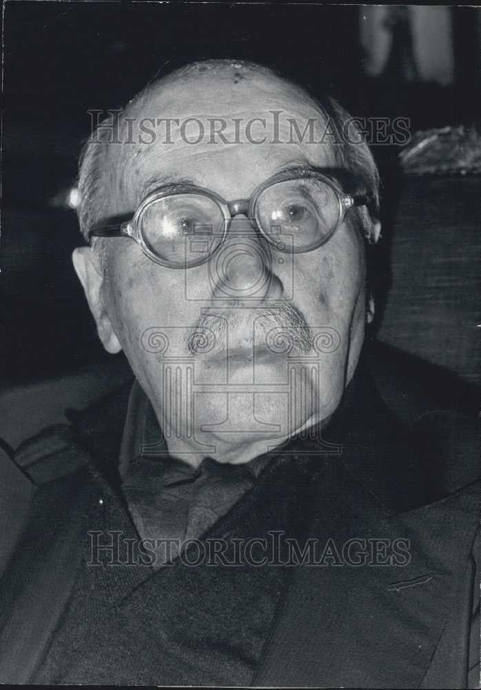 1977 Press Photo Mr Jean Monnet, pres of committee for Action - Historic Images