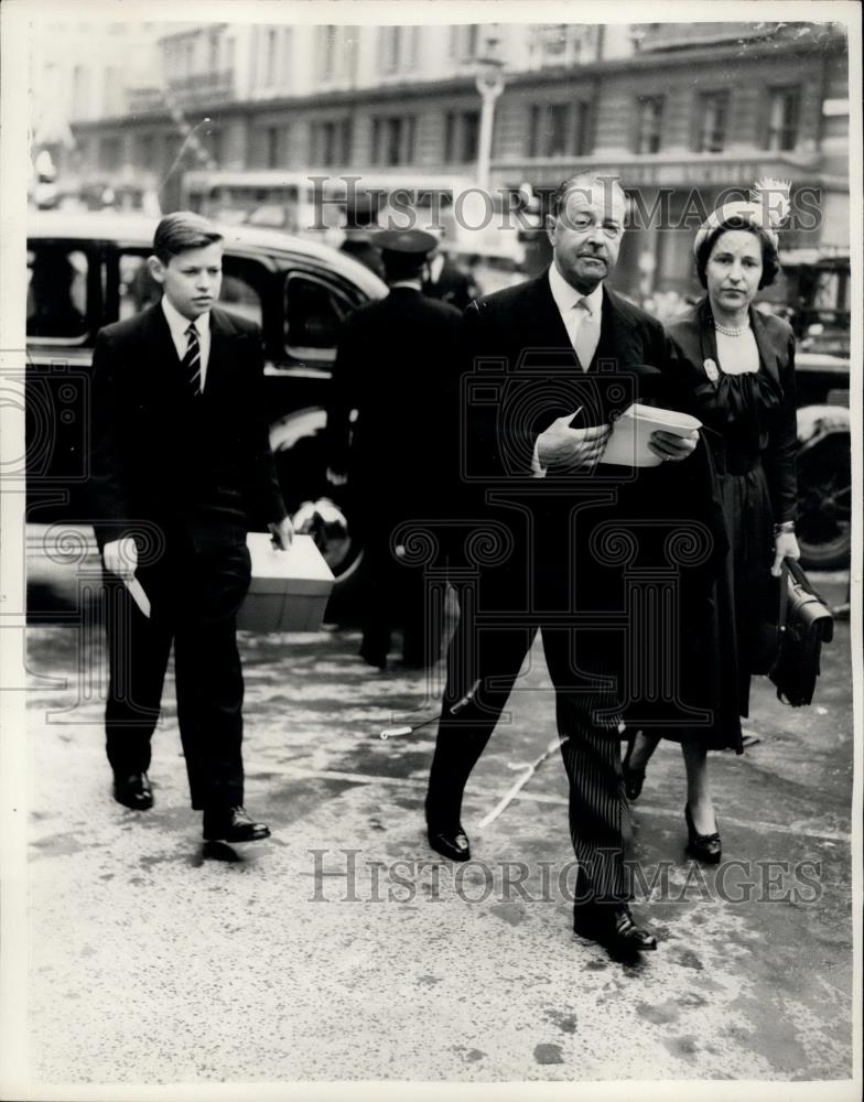 1953 Press Photo Alexander arriving at Westminster Abbey for today's coronation - Historic Images