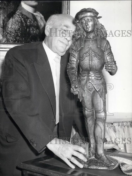1958 Press Photo Mr. Lengler & the "Florian" of Riemenechneider - Historic Images