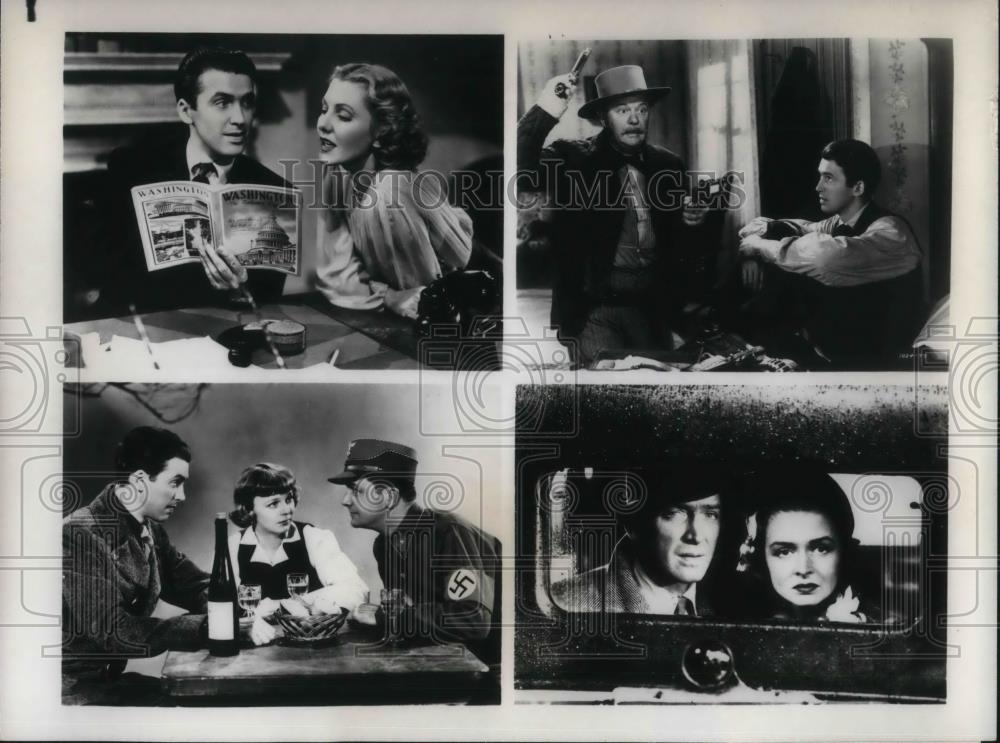 1978 Press Photo Jimmy Stewart Jean Arthur Charles Winninger M. Sullivan - Historic Images