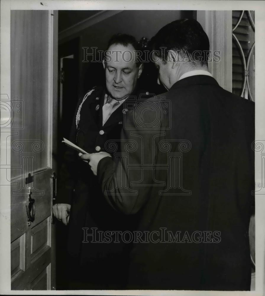 1947 Press Photo Kansas City Mo In Kansas City's Mushlebach Hotel, temproary - Historic Images