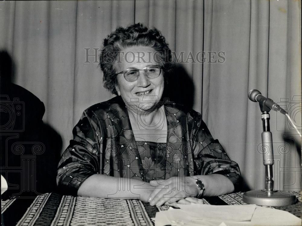 Press Photo Marie Louise Monnet 1st Woman to Attend Ecumenical Council - Historic Images