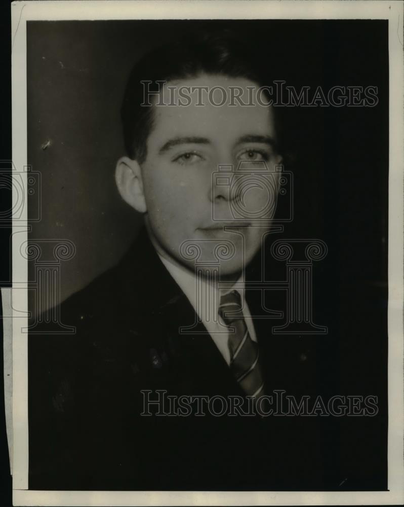 1929 Press Photo Harry W Wells radio engineer with Westinghouse - Historic Images