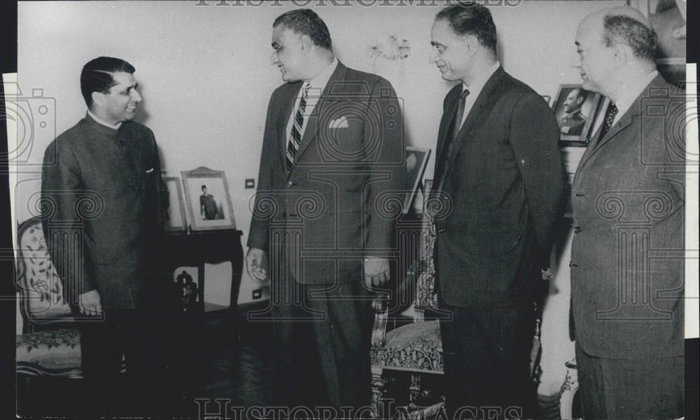 1969 Press Photo Indian Foreign Minister, Dinesh Singh visits UAR - Historic Images