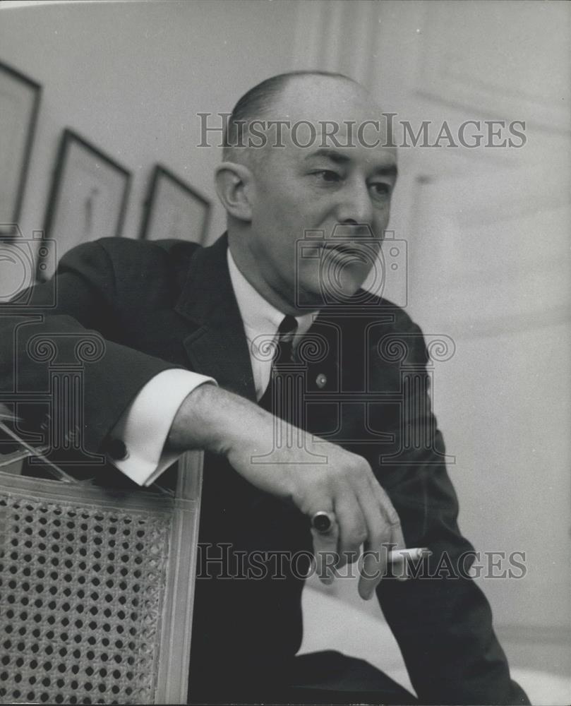 1961 Press Photo William R. Burke National Commander Of The American Legion - Historic Images