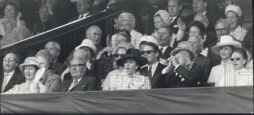 1970 Press Photo Edward Heath,PM & Princess Elexandra(left) Princess Anne - Historic Images