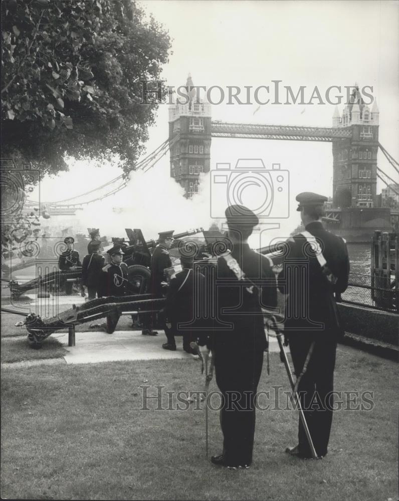 1969 Press Photo (Royal Horse Artillery) at the Tower of London - Historic Images