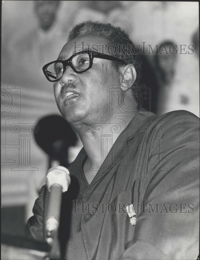 1974 Press Photo Ja&#39;Afer Mohamed Al-Nimeiry, President Of Sudan - Historic Images
