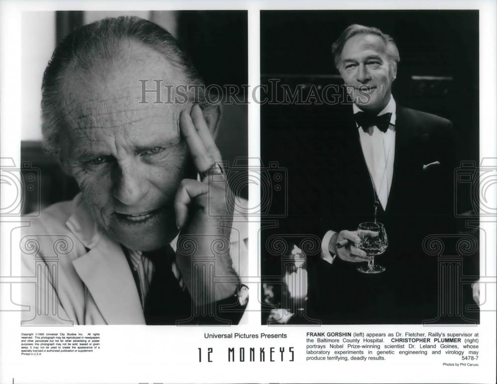 1995 Press Photo Frank Gorshin Christopher Plummer In 12 Monkeys - cvp23019 - Historic Images