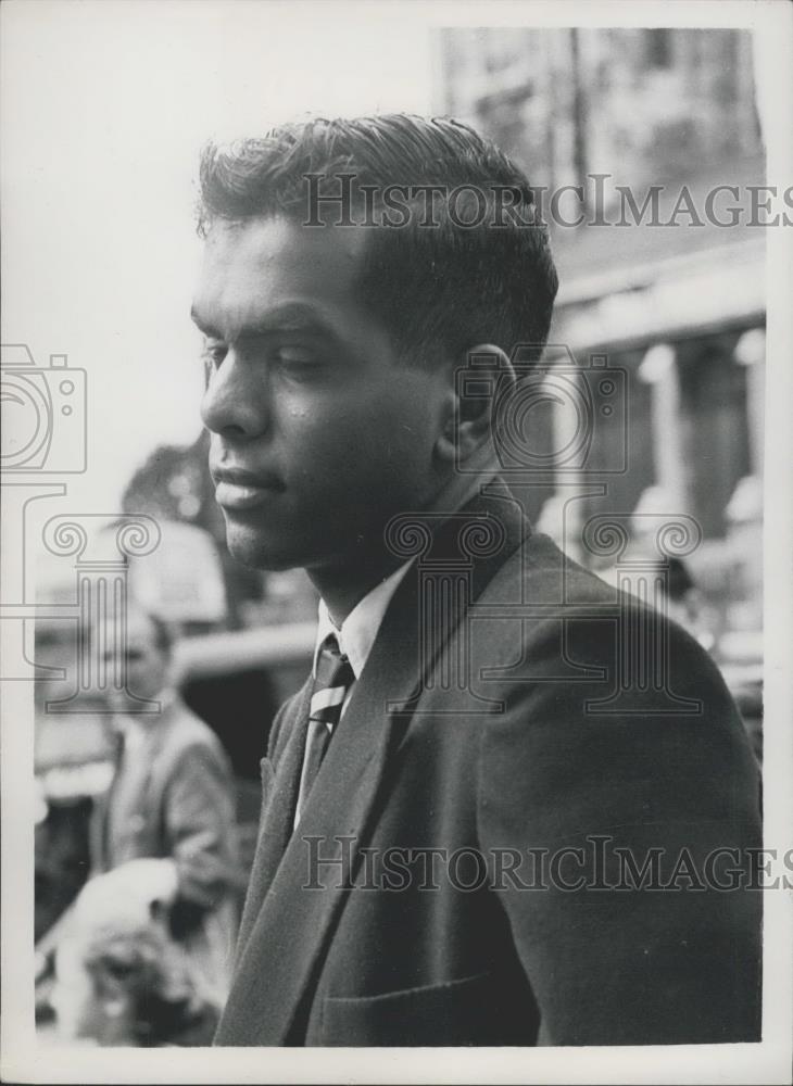 1953 Press Photo Muthiah Ramaswamy/Son Of Millionaire Indian Rajah/India - Historic Images