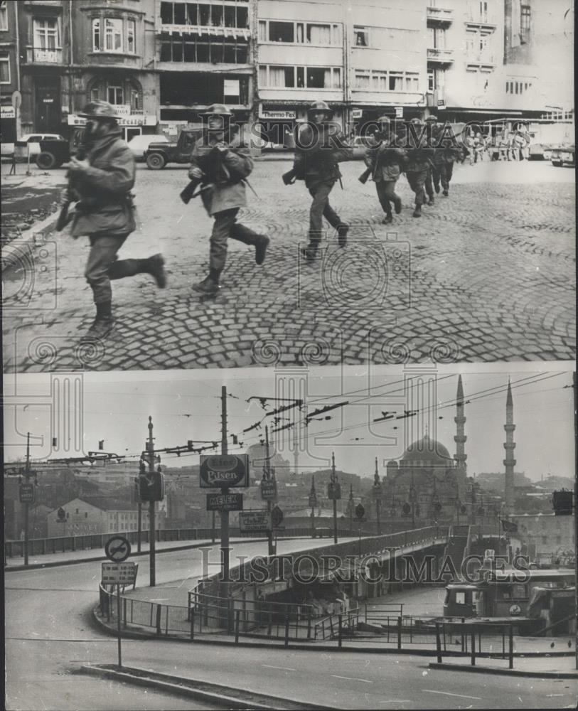 1972 Press Photo Istanbul under 15-hour curfew while troops hunt gurellias - Historic Images