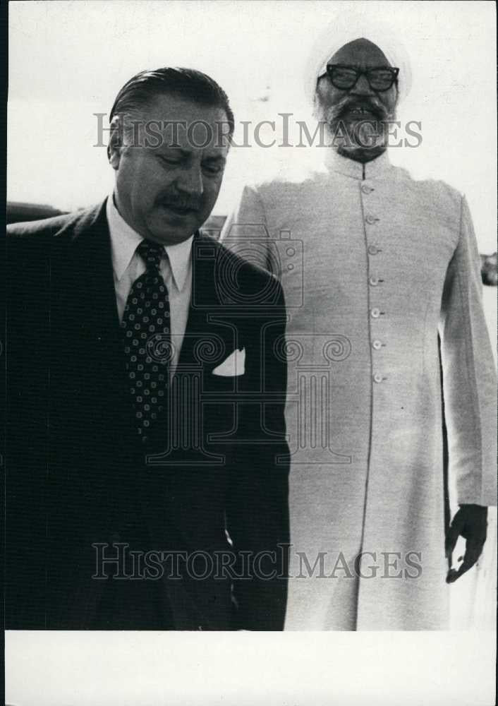 1973 Press Photo Turkey Foreign Minister Mr. Umit Haluk Bayulken - Historic Images