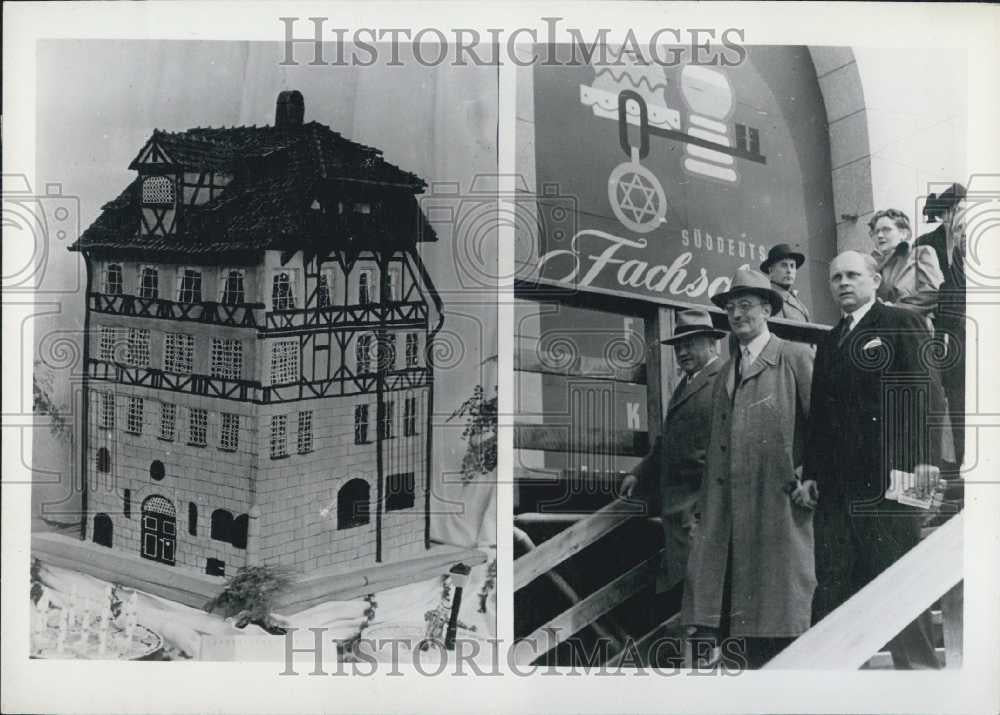 1950 Press Photo South German Exhibition for Hotels and Restaurants. Nuremberg. - Historic Images