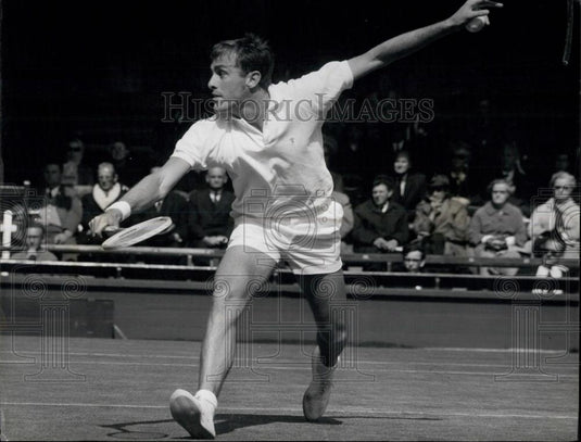 1966 Press Photo Wimbledon Tennis Championships Newcombe Vs Fletcher - Historic Images
