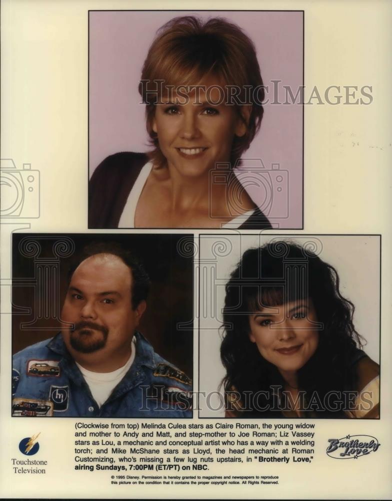 1995 Press Photo Melinda Cules & Joe Roman in Brotherly Love - cvp22665 - Historic Images