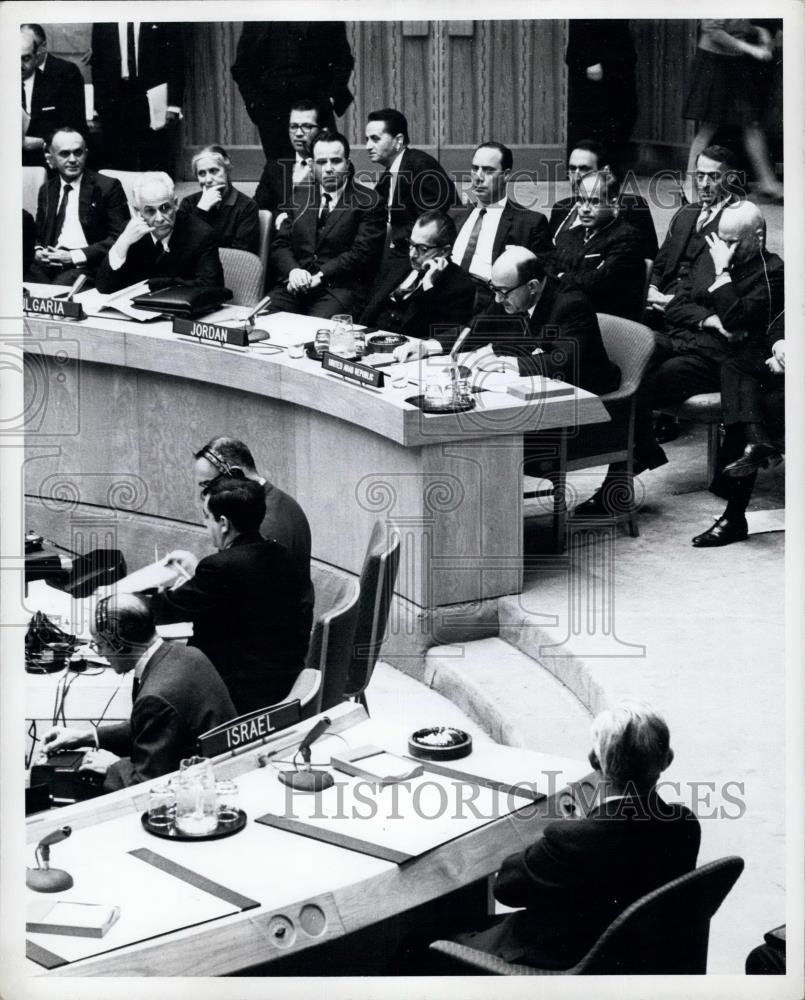 1967 Press Photo Security Council Hears 12 Statements On Middle East - Historic Images