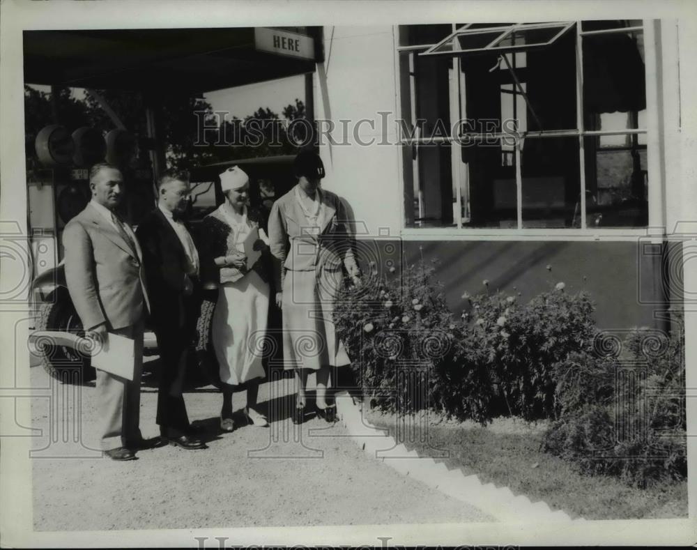 1933 Press Photo John Boddy, Clyde Foster, J.E. Sauce and B. Rallay - Historic Images