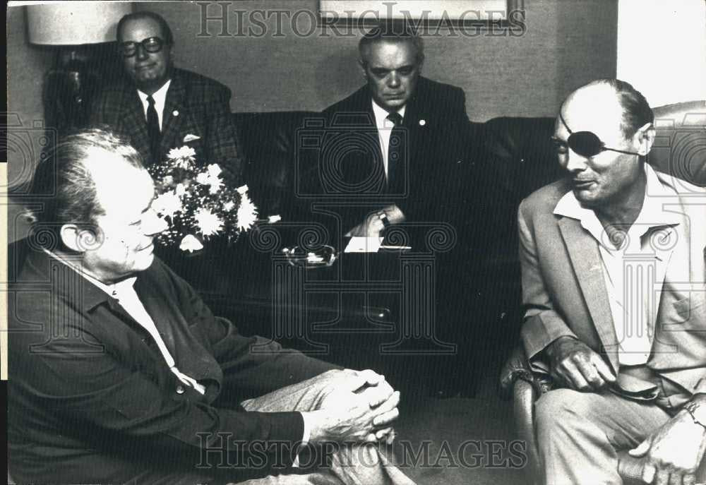 1973 Press Photo West German Chancellor Willy Brandt Interview General Datan - Historic Images