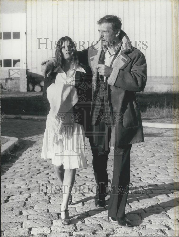 1973 Press Photo Yves Montand and Catherine Ross - Historic Images