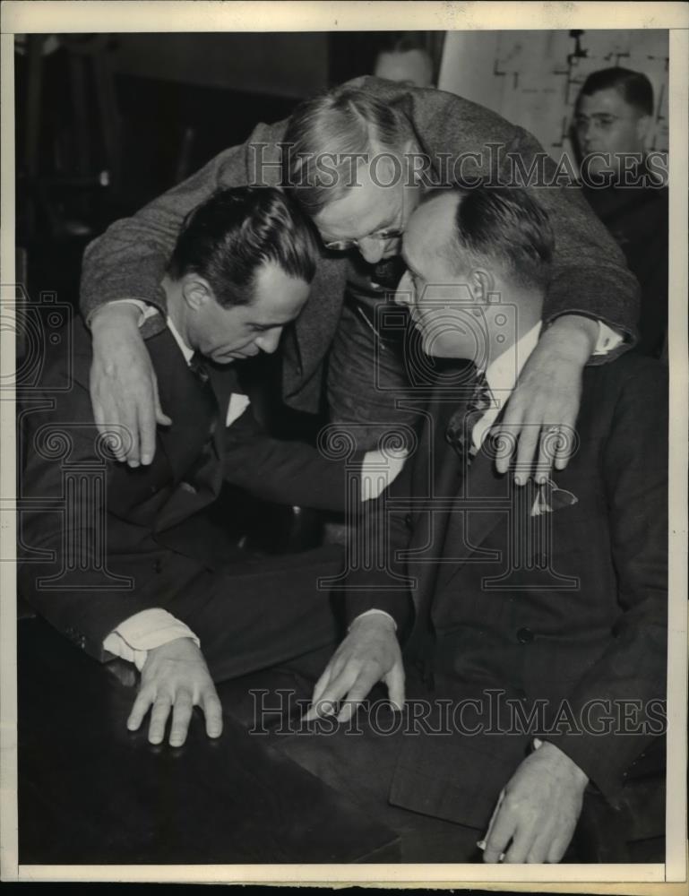 1936 Press Photo Kenneth Stevens who was est man at Paul wrights wedding came to - Historic Images